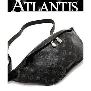 Louis Vuitton Discovery Bum Bag Body Belt Crossbody Monogram Eclipse Black